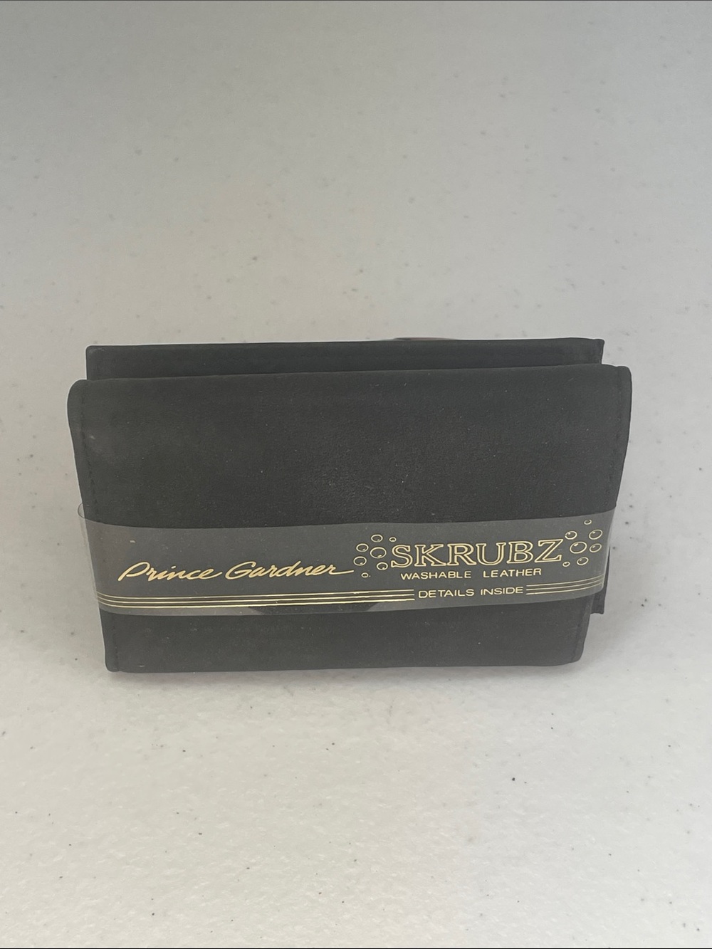 Black Men's Wallet - Washable Leather